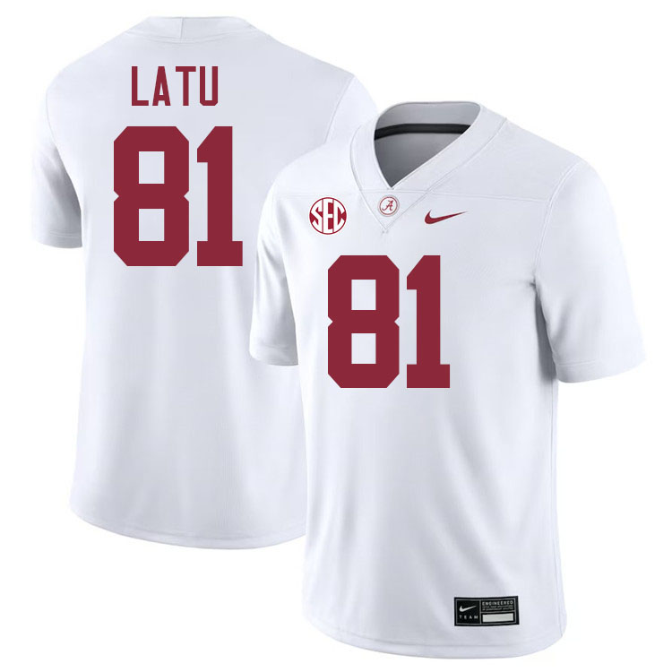 Cameron Latu Alabama Jersey,University Of Alabama Crimson Tide Football Jersey,Uniforms-White